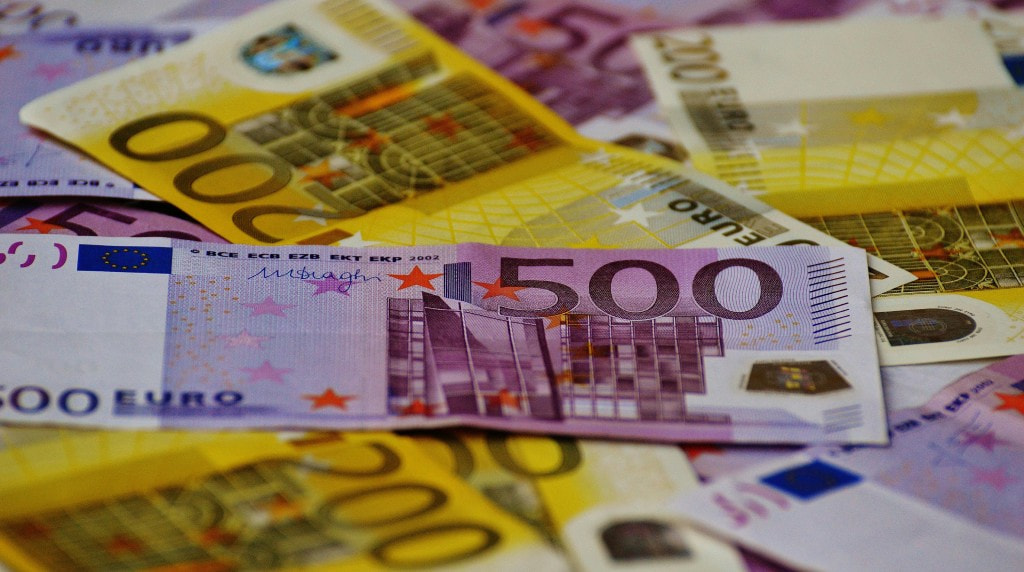 Meerdere biljetten van 200 en 500 euro