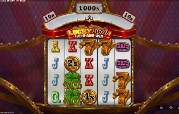 Screenshot van de nieuwe slot Lucky 1000 van Octoplay