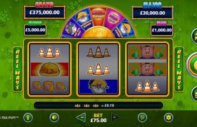 Screenshot van de nieuwe Huff N’ Xtra Puff Slot van Light & Wonder