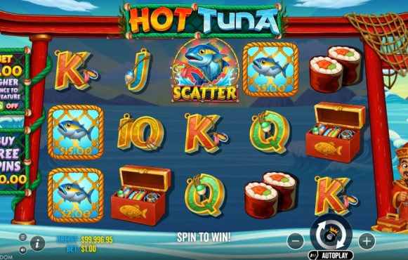 Screenshot van de nieuwe Hot Tuna slot van Pragmatic Play