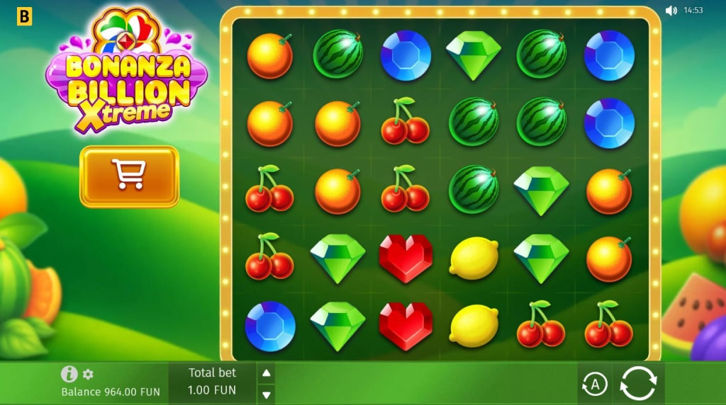 Screenshot van de nieuwe Bonanza Billion Xtreme slot van BGaming