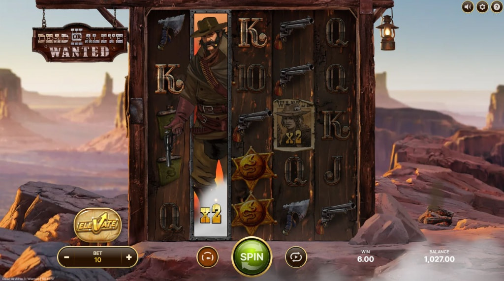 Screenshot van de nieuwe Dead or Alive 3 slot van NetEnt