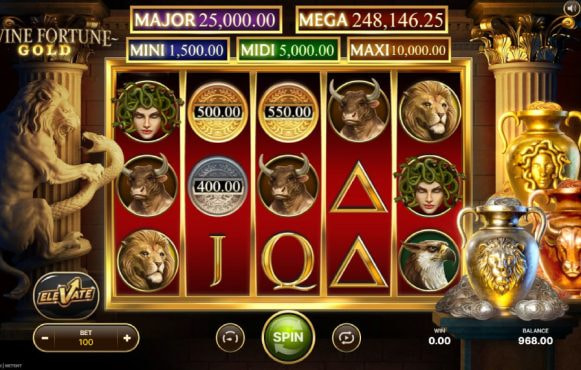 Screenshot van de nieuwe Divine Fortune Gold slot van NetEnt