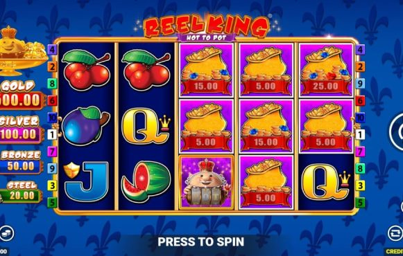 Screenshot van de nieuwe Reel King: Hot to Pot slot van Blueprint Gaming
