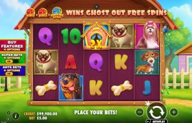 Screenshot van de nieuwe The Big Dog House slot van Pragmatic Play