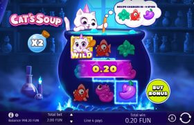 Screenshot de la noul slot Cat’s Soup dezvoltat de BGaming