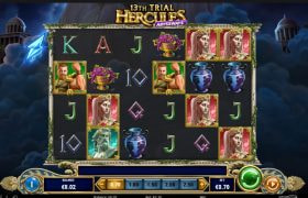 Screenshot de la noul slot n13th Trial Hercules Abyssways dezvoltat de Play’n GO
