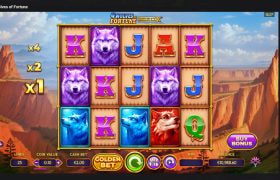 Screenshot de la noul slot 4 Wolves of Fortune de la Yggdrasil