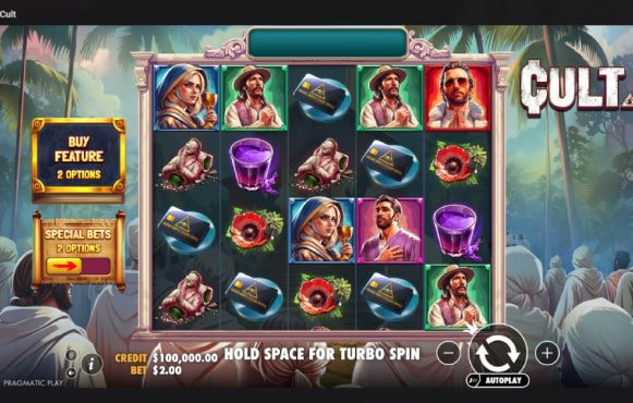 Screenshot cu noul slot Cult dezvoltat de Pragmatic