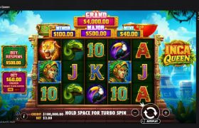 Screenshot cu noul slot Inca Queen dezvoltat de Pragmatic