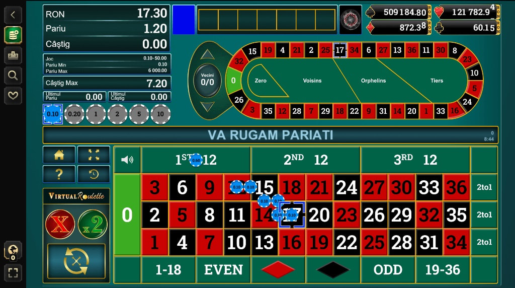 Virtual Roulette de la Amusnet