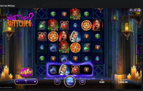 Screenshot cu noul slot What's Up Witches dezvoltat de NetEnt