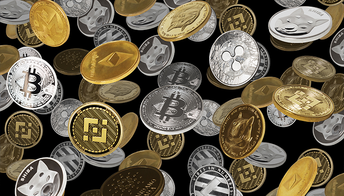 Cryptocurrency logos