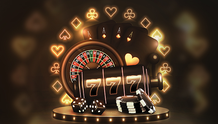 Truth vs myth next to casino elements