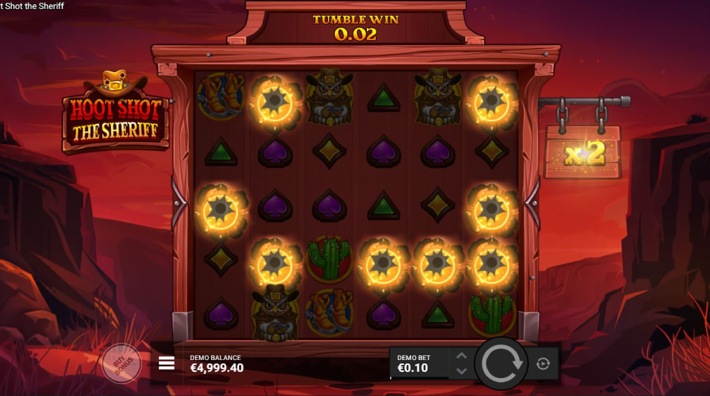 Screenshot of the Cascade Reels of Hoot Shoot The Sheriff