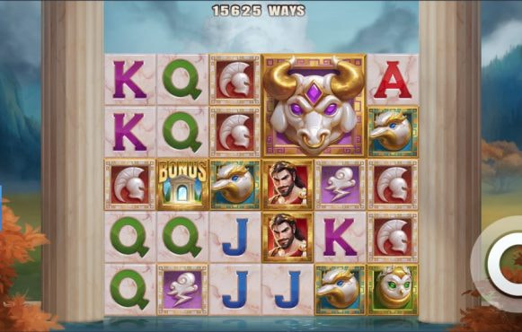 Screenshot from the new Elysian Gold slot by ELK Studios