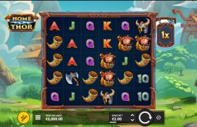 Screenshot from the New Home of Thor Slot by Backseat Gaming