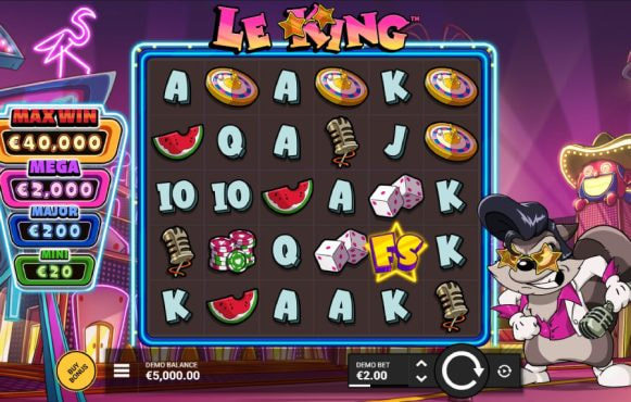 Screenshot from the New Le King Slot by Hacksaw Gaming