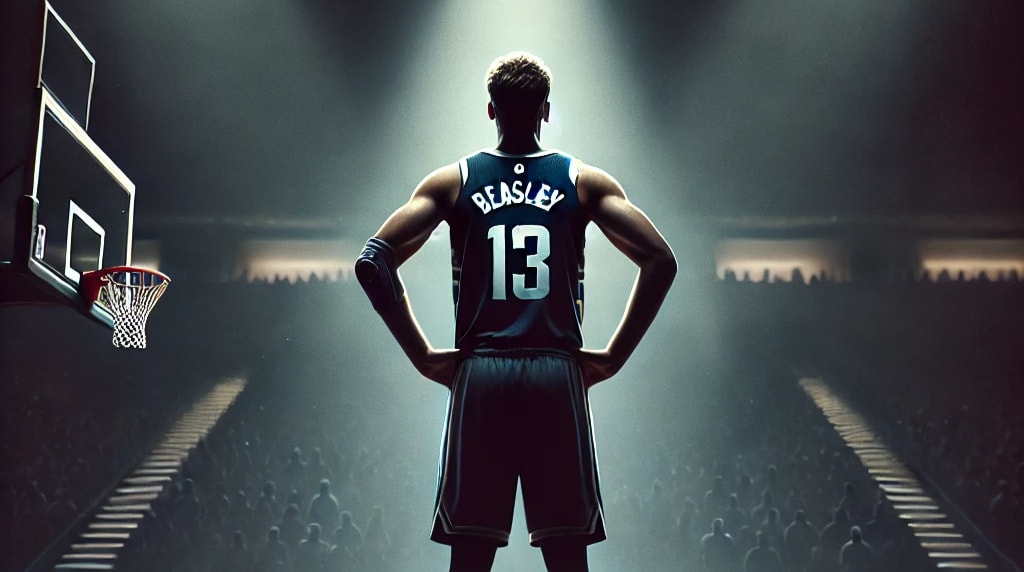 NBA player Malik Beasley in spotlight