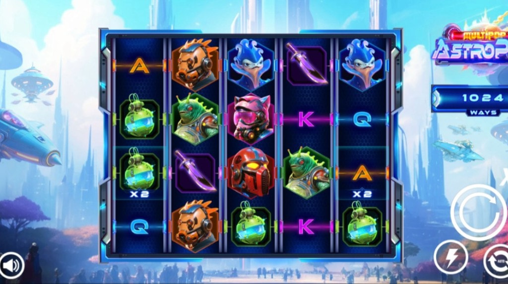 Screenshot from the New Astropop Slot by AvatarUX