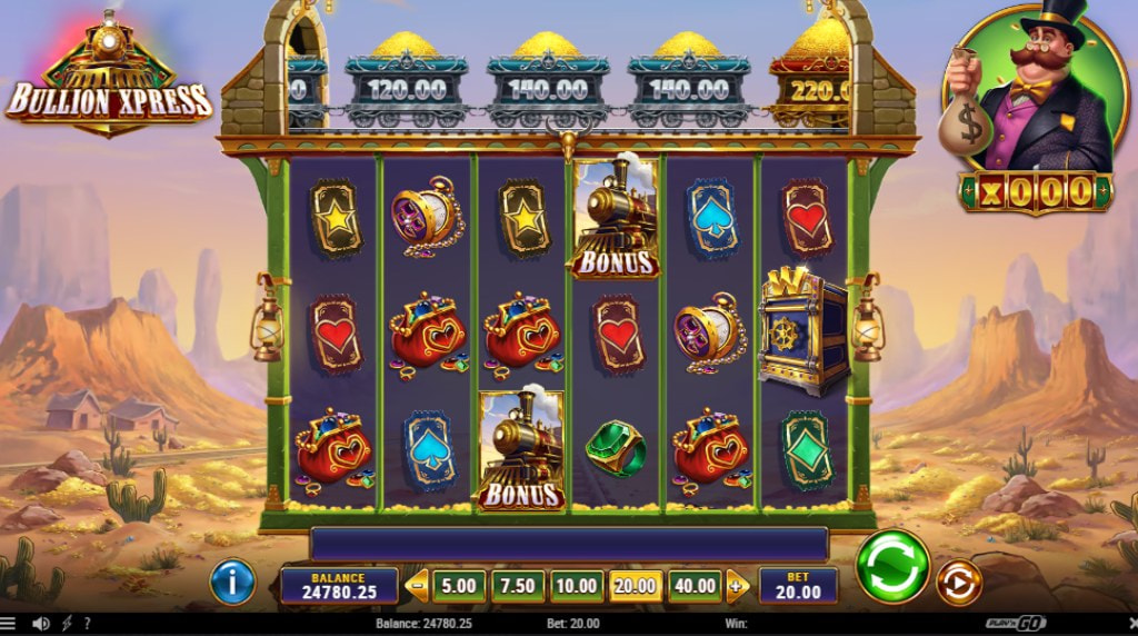 Screenshot of the Bonus Blitz of Bullion Xpress