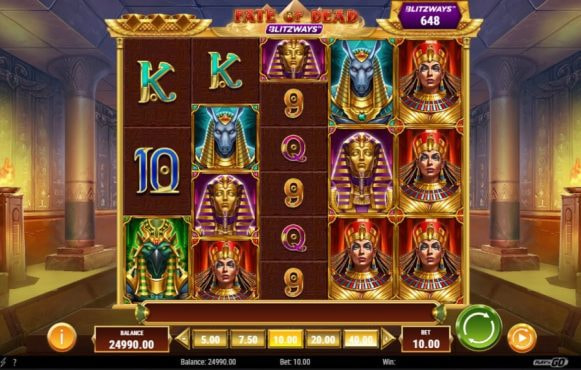 Screenshot from the New Fate of Dead Blitzways Slot by Play'n GO