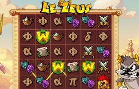 Screenshot from the New Le Zeus Slot by Hacksaw Gaming