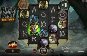 Screenshot from the New Rabid Randy DarkTrails Slot by NetEnt