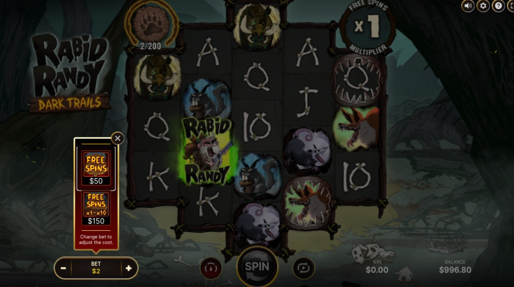 Screenshot of the Elevate Feature Buy of Rabid Randy Dark Trails