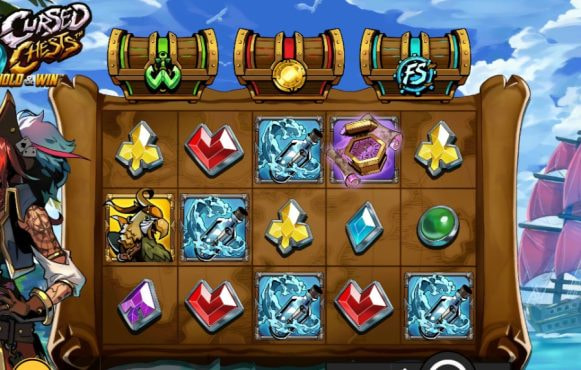 Screenshot from the New 3 Cursed Chests Slot by Hacksaw Gaming